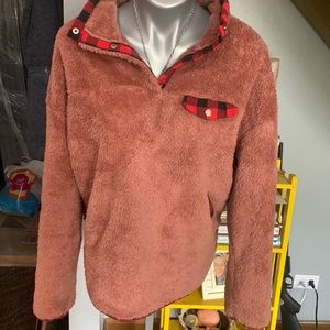 Buffalo Plaid cozy Sherpa L